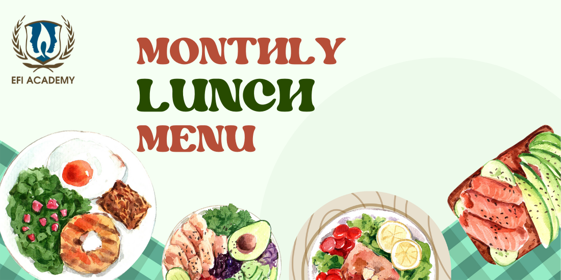 School Menu - EFI Academy - January 2026