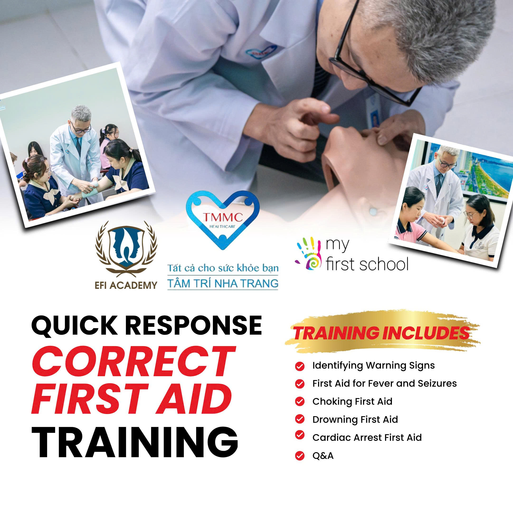 Empowering Our Teams: Advanced First Aid Training for EFI Academy & My First School Kindergarten Staff