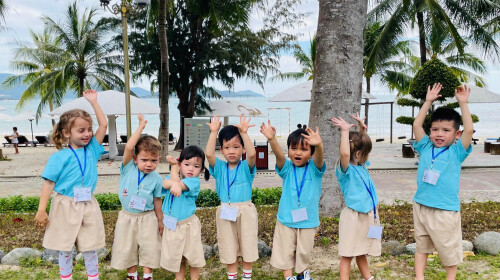 Little Explorers, Big Smiles: My First School Kindergarten's Beach Adventure at Nhu Tien Beach!