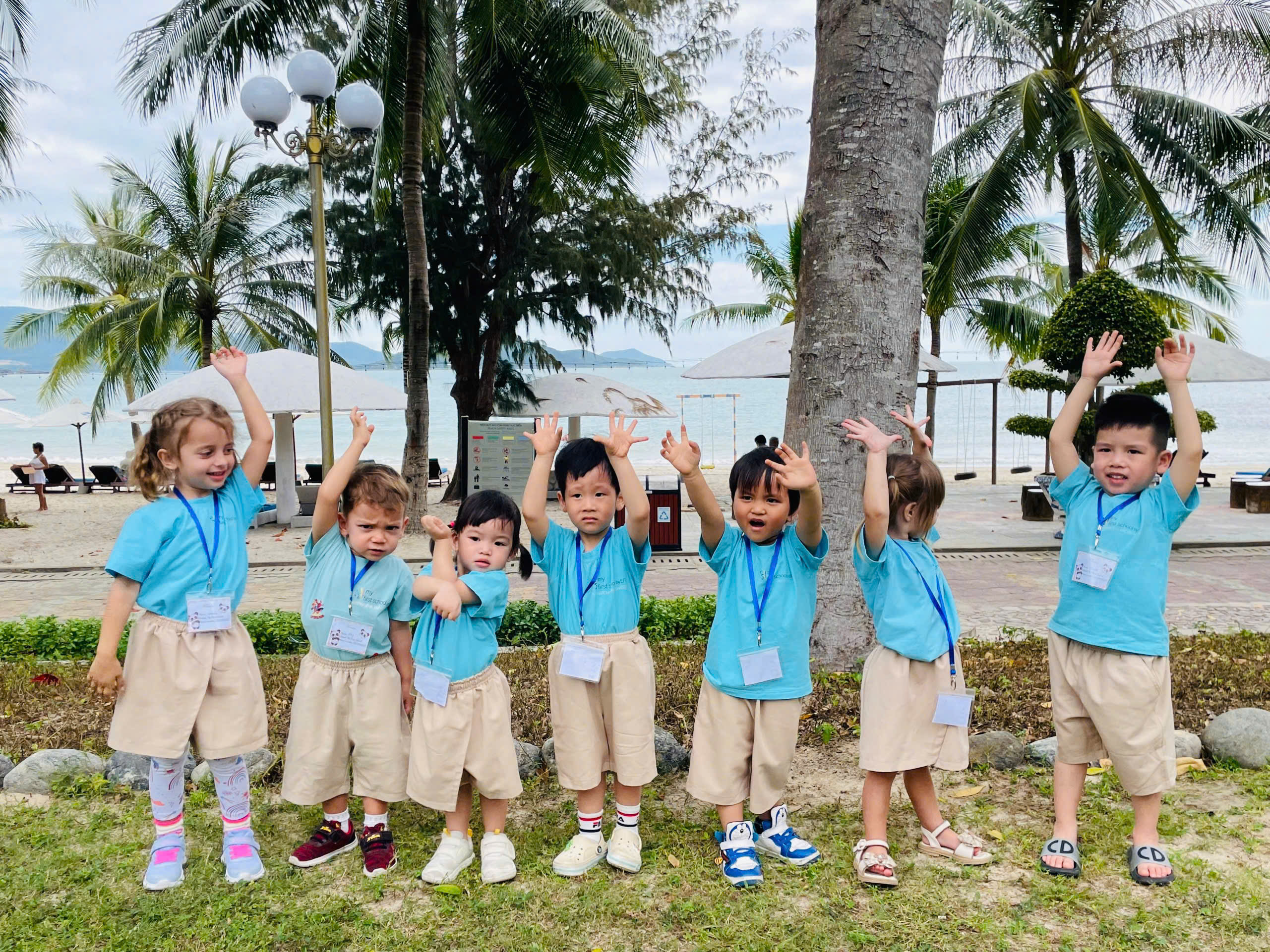 Little Explorers, Big Smiles: My First School Kindergarten's Beach Adventure at Nhu Tien Beach!